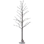Star Trading LED-dekorasjonstre Tobby Tree IP44 brun høyde 120 cm
