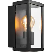 Nordlux Utendørs vegglampe Luchy, lykt, svart, metall, E27