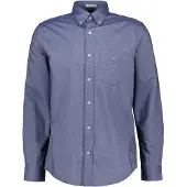 Gant for man. 3000200 Regular Fit Oxford Shirt blue (3XL), Casual, Cotton, Classic, Long sleeve