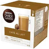 Dolce Gusto Café Au Lait, Kaffe kapsyl, Cafe au lait, Dolce Gusto, 30 kopper, Flerfarget,