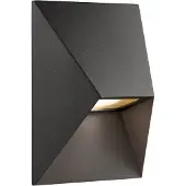Nordlux Pontio 15 utendørs vegglampe, bredde 15 cm, svart