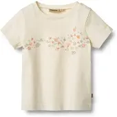 Wheat T-Shirt Print Tessa Ivory (122 / 7 år)