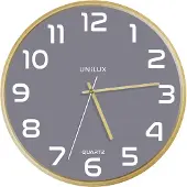 Unilux Vægur Baltic - grå - lydløs - diameter 31,5 cm