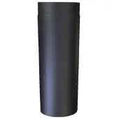 KIERULFF 130 mm Metalbestos Sorte røgrør længde 250 mm x 2 mm