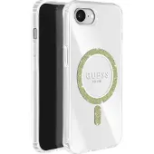 GUESS IML Glitter Circle MagSafe iPhone 16e-etui - klart