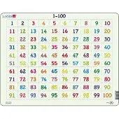 Larsen Puzzles Puslespill 1-100 Puzzle - 100 brikker, Maxi (36.5x2 2D Puslespill