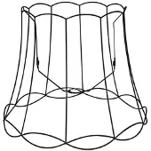 QAZQA Metallskjerm svart 50/40 - Granny Frame