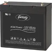 Whisper Power Agm Power Glass Matt-batteri 55ah 12v