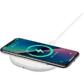 Deltaco 10W trådløs lader USB-C - Hvit / Qi-sertifisert trådløs lader / Trådløst ladepunkt med USB-C