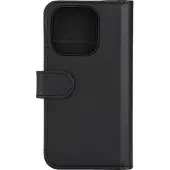 Deltaco - Lommebok for mobiltelefon - gummiert - svart - for Apple iPhone 7, 8, SE (2nd generation)