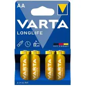 Varta Longlife batteri - AA 4 Pakning