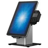 Elo Slim Self-Service - Monteringskomponent (sokkelplate) - svart - plassering på gulv - for 1502L, 2002L, 2202L, 2402L, 2702L I-Series ESY15i2, ESY15i5, ESY22i2, ESY22i5