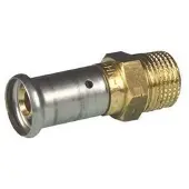 Henco pres overgangsnippel 16mm x 1/2 CuSi