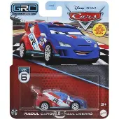 Mattel Disney Pixar Cars Disney and Pixar Cars World Grand Prix Raoul CaRoule, Bil, 3 år, Metall, Blå, Rød, Hvit