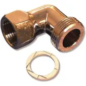 Megatherm Connector angle 3/4 x 1/2 chrome