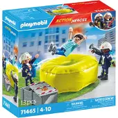 Playmobil Brannmann Med Luftpute Konstruksjonsspill