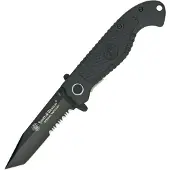 Smith & Wesson Special Tactical Cktacbs Serrated Tanto Folder Lommekniv