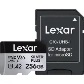 Lexar Professional Silver Plus MicroSD/SD - 205MB/s - 256GB