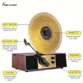 Fuse Audio REC - Audio Technica pick-up - Platespiller Brun