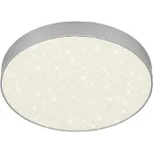 Briloner Flame Star LED-taklampe, Ø 28,7 cm, sølv