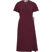 Vila Lovie Wrap Kortermet Midi-kjole