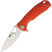 Honey Badger Knives Small Leaf Linerlock Orange