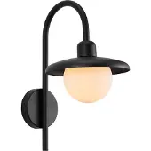 Nordlux Utendørs vegglampe Berlo, svart