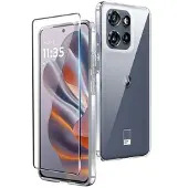 Saii Motorola Edge 50 Neo 2-i-1 TPU-deksel & Beskyttelsesglass