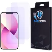 BlueDefend iPhone 13 Mini Anti-Blue Light Skjermbeskyttere Beskyttelsesglass - 2 stk.