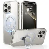 Torras iPhone 16 Pro Guardian Ostand MagSafe-deksel - Gjennomsiktig