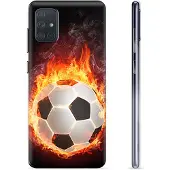 Mtp Products Samsung Galaxy A71 TPU-deksel - Fotballflamme