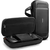 Spigen Rugged Armor Pro Sleeve, Veske beholder, Damp, Sort, EVA ( Ethylene-vinyl-acetat), Polyurethan, Steam Deck, Fallsikker, Ripebestandig