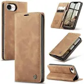 CASEME iPhone 16e/17e 013 Series Lommebok-deksel - Brun