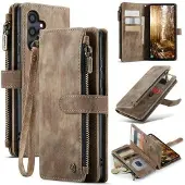 CASEME Samsung Galaxy S25+ C30 Multifunksjonell Lommebok-deksel - Brun