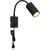 Globo vegglampe fleksibel Robby 57911WB til soverom svart