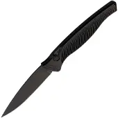 Piranha Knives Auto DNA Button Lock Black