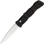 Piranha Knives Auto 21 Button Lock Black
