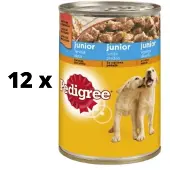 Pedigree Junior 24 x 400 g - med kylling