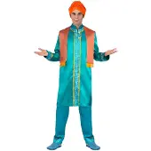 MOM Hinduistisk Mann Med Skjerf Og Turban-skjorte-kostyme