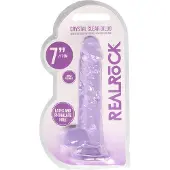 Realrock KlarLilla Realistisk Dildo - 17 cm