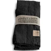 Fyrklövern Lovely Linen Lovely serviett 45 x 45 cm 4-pk, Dark Grey