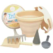 CompactToys Strandsett - 7 Deler - Beige - - OneSize - Sandleker