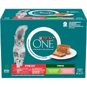 Purina One SterilCat Terrine - Blandet pakke (24 x 85 g)