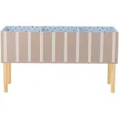 Bloomingville Bokhylle - Salam - 90 cm - Brun m. Striper - - OneSize - Oppbevaring