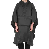 Lifeventure poncho, svart, vannavvisende reise-regnjakke