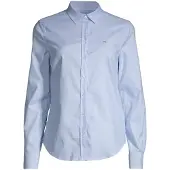 Gant for woman. 4300141 Slim Fit Stretch Oxford Shirt blue (36), Casual, Cotton, Long sleeve