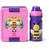 NHG Matboks/Drikkeflaske - Bee - Medium+ Lilac - - OneSize - Matboks