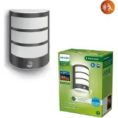 Philips LED utendørs vegglampe Python UE, antrasitt, sensor