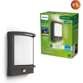 Philips LED-vegglampe utendørs Samondra UE, sensor