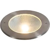 QAZQA Moderne jordspot stål inkl. LED 20W - Bridge